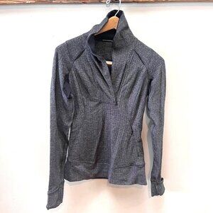 Lululemon Think Fast Pullover‎ Sweater- Size 2 Heathered Herringbone